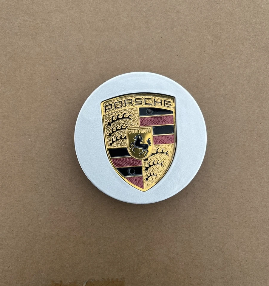 Set Of 4 Porsche Classic Hub Caps 76mm ( 2.99 ") Fits Most OEM Porsche Wheels - Image 3 of 4