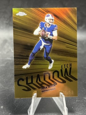 2025 Topps Chrome Josh Allen SE-2 SHADOW ETCH GOLD #/50
