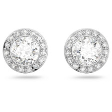 Swarovski Angelic Crystal Stud Earrings Silver Rose Gold Gold + Gift Box For Her