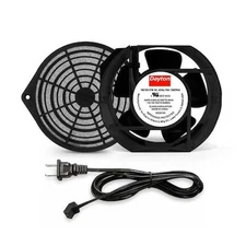 Dayton 786Ew9 Oblong Axial Fan Kit, 120V Ac, Cast Aluminum, 6 3/4 In W.