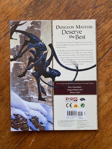 Dungeons & Dragons 4th Ed : Deluxe Dungeon Master Screen (WotC, 2011, EX) - 第 2/2 張圖片