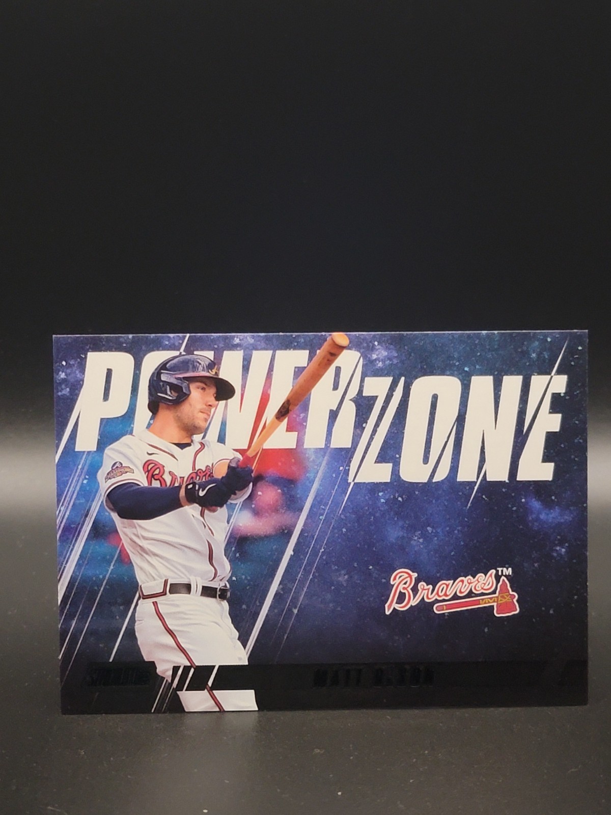 2022 Topps Stadium Club Power Zone Black #'d 67/99 Matt Olson #PZ-25