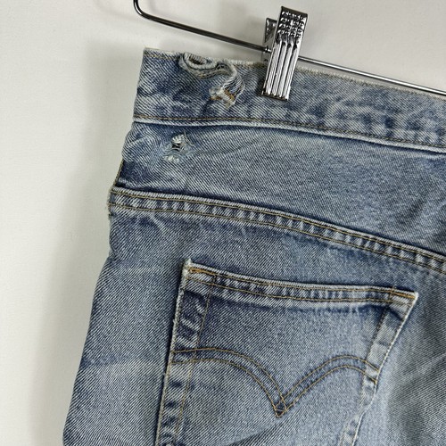 Levi’s 501 Jeans Herren 34x34 Original Fit Straight Leg Vintage Blau Denim - Bild 10 von 16