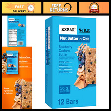 Nut Butter  Oat Protein Bars - Blueberry Cashew, 12 Snack Bars, 23.2oz Box