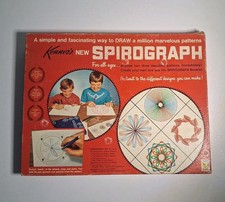 Kenner's New Spirograph Drawing Set No. 401 Box Kit 1967 Vintage