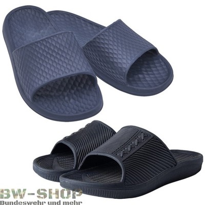 ORIGINAL BUNDESWEHR BADELATSCHEN NEUES MOD. BADESCHUHE BLAU BW LATSCHEN SLIPPER