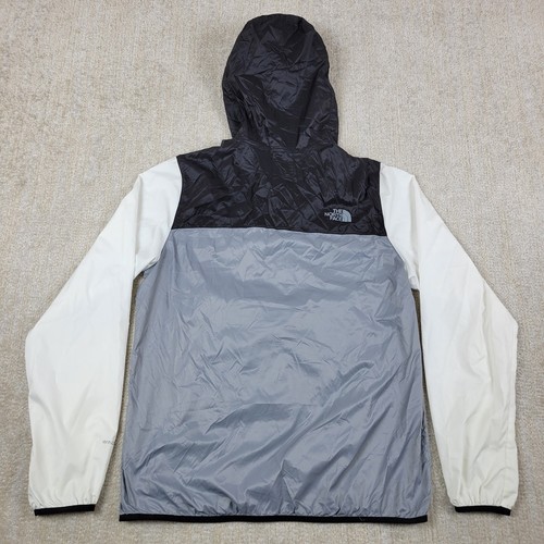 The North Face Anorak Jacket M Mens Gray Full Zip Hooded Windbreaker Lightweight - Picture 2 of 14