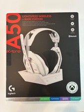 NEW Logitech Astro A50 (Gen 5) Wireless Gaming Headset w/ Bluetooth (White)