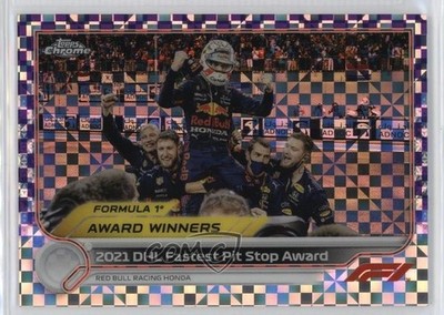2022 Chrome Formula 1 Award Winners 13/199 Red Bull Racing Honda Rookie RC 12a6