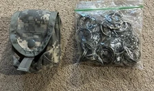 30-Safety Pull Rings And Pins For Boonie Hat &1- Military Pouch Army  MOLLE II