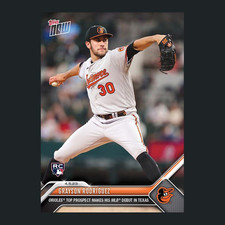 Grayson Rodriguez - 2023 MLB Topps Now Card 57 - Print Run: 2818