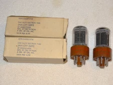 2 x  JAN-CHY-5692 (6SN7gt) CBS Tubes*NOS*NIB* Strong Matched Pair*1957*#D6