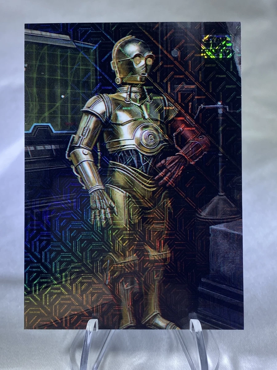 C-3PO GREEN SHIMMER REFRACTOR trading card from 2025 Topps 2025 Topps Chrome Star Wars Galaxy