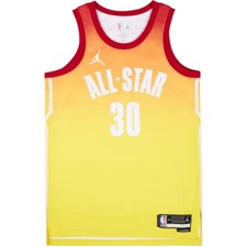 Jordan Nike NBA Stephen Curry All Star 2023 Jersey Yellow/Orange