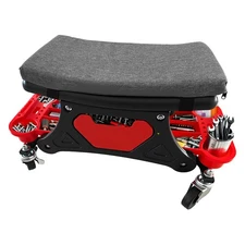 Mechanic Stool Creeper Seat Rolling Shop Stool with Tool Trays 264lb w wheels