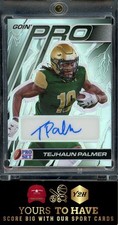 Tejhaun Palmer 2024 Pro Set Metal Goin Pro Silver Ice Auto 15/15 BOOKEND RC