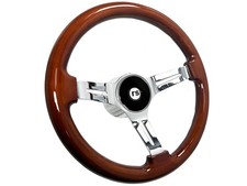 1967-68 Chevrolet Camaro Rs 14 Mahogany Wood 6-bolt Steering Wheel Deluxe Kit