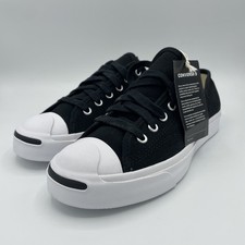 Unisex Converse Jack Purcell, Black/White, 7.5W/6M US