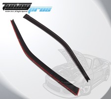 Dark Smoke Rain Visor Deflector 2pcs Out-Channel For Honda Civic Coupe 1988-91