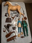 vintage marx johnny west Canadian Version Lot Rare Parts Janice Calvary Horse