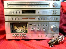 Vintage Sound Design 5751 FM/AM Stereo Receiver Cassette Recorder Clock  NO TAPE