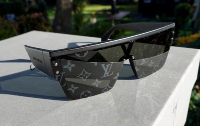 LOUIS VUITTON SUNGLASSES lv z1583w black waimea l black monogram large