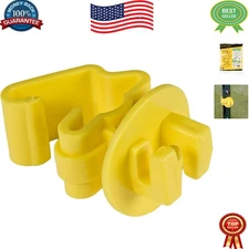 25-Pack Yellow Snug-Fitting T-Post Insulator for Durable Fencing Solutions