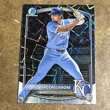 2025 Bowman Chrome Mega #BCP-154 Jac Caglianone Lazer Velocity Refractor!