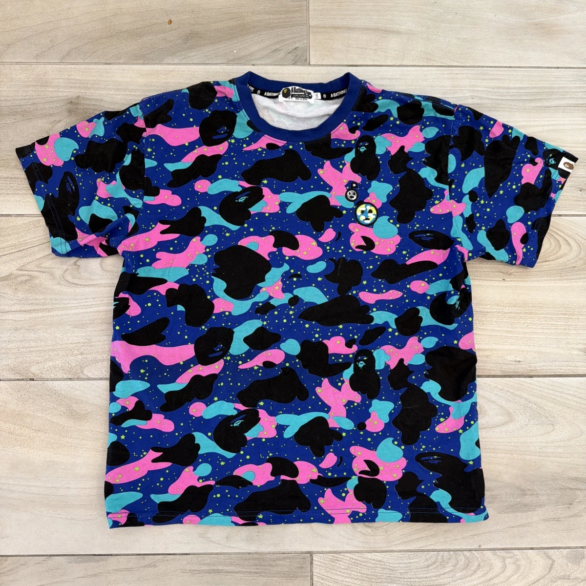 A BATHING APE Space Systems シャツ 2XL A Bathing Ape Regular Size 2XL T-Shirts for Men for sale | eBay