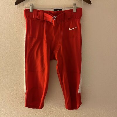 NWT Nike Mens Football Tights Pants Team Open Field Red 845930-658 Small S  - Main Image