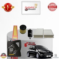 Inspektionskit Filter + ÖL Peugeot 207 1.6 Vti 88KW 120CV Von 2010->