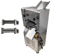 Electric Dough Press Rolling Machine Noodle Maker w/1.5mm&2mm Round Cutter 110V