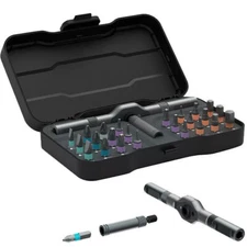 24 in 1 Magnetic Screwdriver Set,DIY Ratchet Screwdriver Set,Multi Bit Drive Set