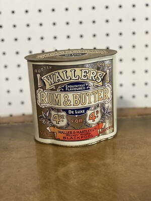 VINTAGE WALLER'S RUM & BUTTER TIN