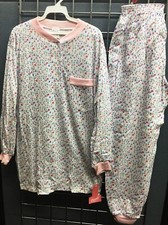 New Knit Pajama Set S M L XL Made in USA Free Shipping 