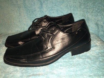 Tim‎ Evans England Mens Black Textured Square Toe Lace Up Oxford Dress Shoes 9 M Tim Evans England Mens Black Dress Shoes size 9 M Leather  main image 4