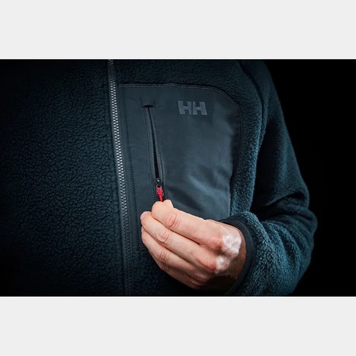 Helly Hansen Panorama Pile Fleece Block Jacket - Men's - Large / Navy - Picture 6 of 10