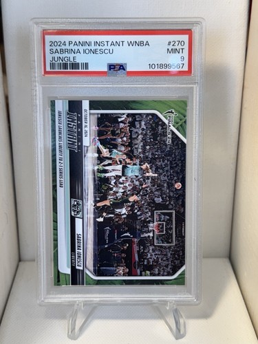 2024 Panini Instant WNBA 270 Liberty SABRINA IONESCU Jungle /25 PSA 9