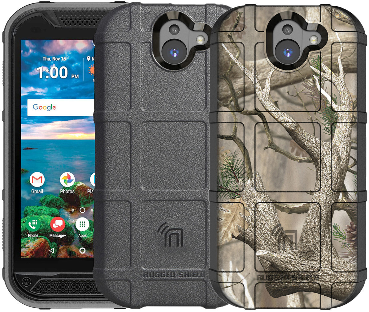 Tactical Rugged Shield Case Flexible Matte Cover for Kyocera 