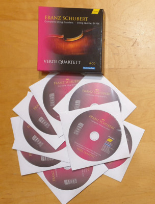VERDI QUARTETT Franz Schubert Complete String Quartets 8 CD / top Zustand