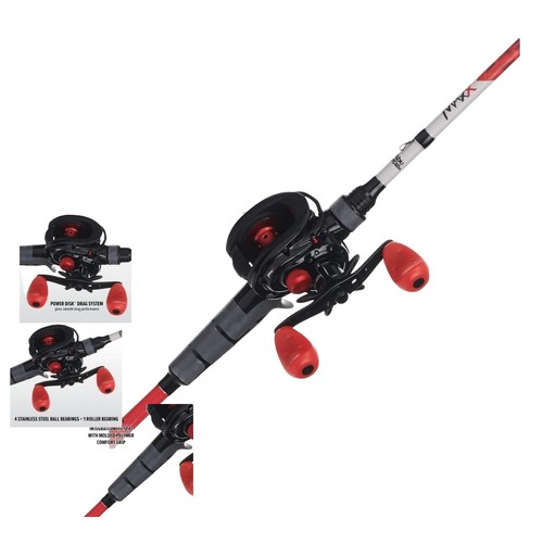 7 bearing baitcast combos 7ft IM7 Carbon Baitcaster Combo, 7.0:1 Ratio, 7+1 Ball Bearings, Ceramic  Rings
