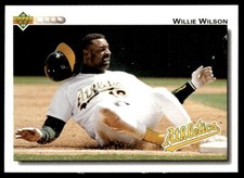 1992 Upper Deck Willie Wilson Oakland Athletics #238