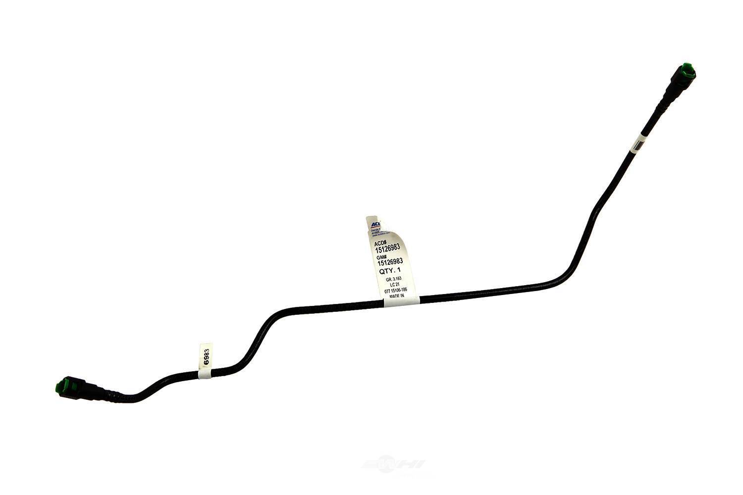 Fuel Return Hose ACDelco Mexico 15126983 for sale online | eBay