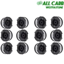 Replacement For - BLACK+DECKER Trimmer Spool  AF-100-3ZP 30ft .065" 12 Pack