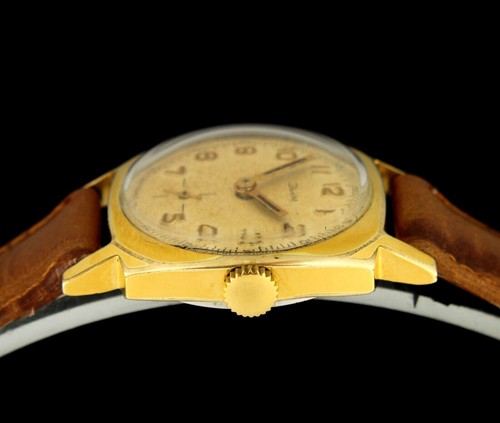 ☭ 1960s ZIM POBEDA 2602 Gold Plated AU10 Rare Old Classic Wristwatch USSR CCCP ☭ - Picture 9 of 12