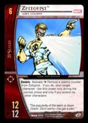 VS System: Zeitgeist, Axel Cluney - Foil [Played] Marvel Knights TCG ...