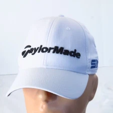 TaylorMade SIM TP5 White Strapback Golf Hat Cap Tour Championship Stretch Walk