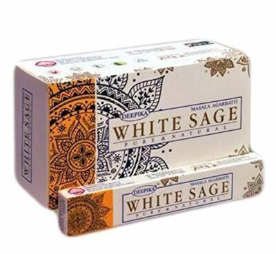 Deepika White Sage Incense Sticks Agarbatti Indian Natural Fragrance HandRolled
