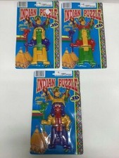 Lot of 3 Vintage United 3D Plastic Indian Puzzles Justen Products NOS L3