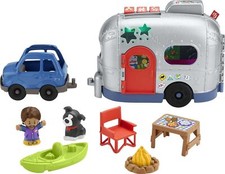 Fisher Price Light Up Learning Camper 2 in 1 Push Along Vehicle Playset